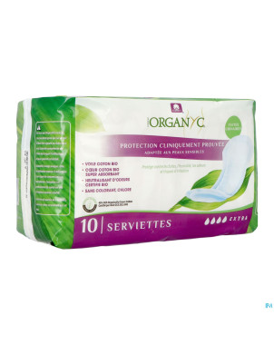 Organyc fuites urinaires serviettes extra    10