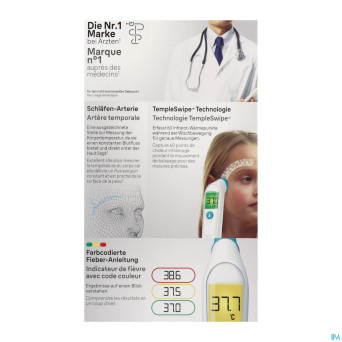 Braun thermometre templeswipe bst200we