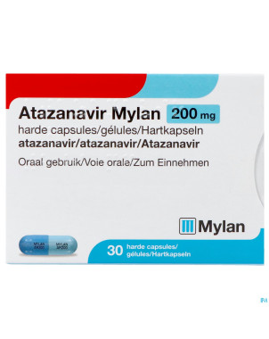 Atazanavir viatris 200mg gelules dur 30