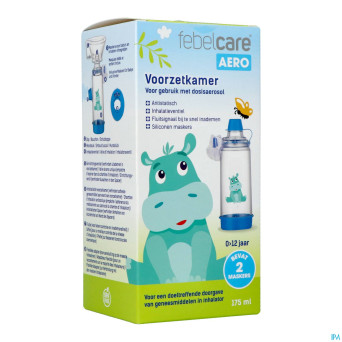 Febelcare aero chambre inhalation kids 0-12a