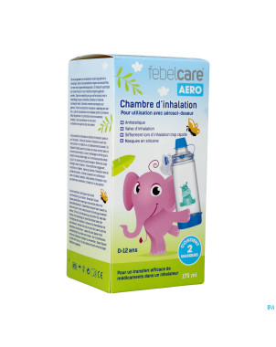 Febelcare aero chambre inhalation kids 0-12a