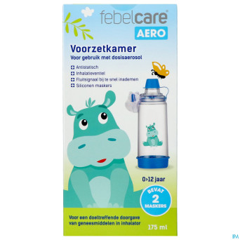 Febelcare aero chambre inhalation kids 0-12a
