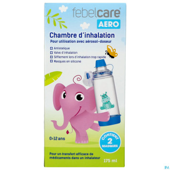 Febelcare aero chambre inhalation kids 0-12a