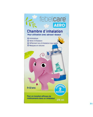 Febelcare aero chambre inhalation kids 0-12a