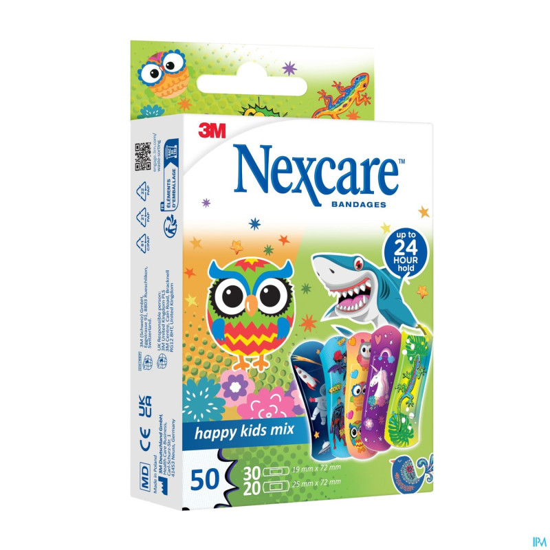 Nexcare 3m happy kids mix    pans 50 n3-50-2p