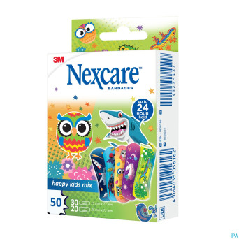 Nexcare 3m happy kids mix    pans 50 n3-50-2p