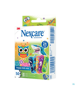 Nexcare 3m happy kids mix    pans 50 n3-50-2p