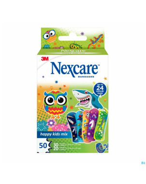 Nexcare 3m happy kids mix    pans 50 n3-50-2p