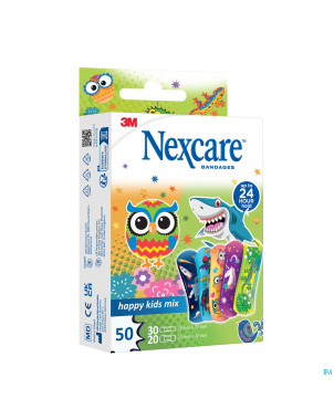 Nexcare 3m happy kids mix    pans 50 n3-50-2p