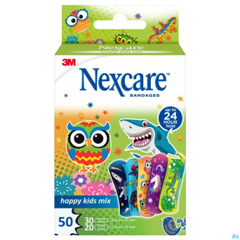 Nexcare 3m happy kids mix    pans 50 n3-50-2p