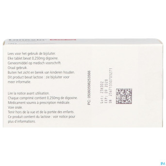 Lanoxin 0,250mg    comp 90