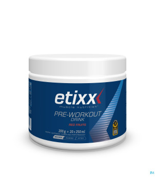 Etixx pre-workout red fruits    pdr 200g