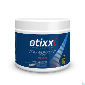 Etixx pre-workout red fruits    pdr 200g