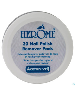 Caring nail polish remover pads  30
