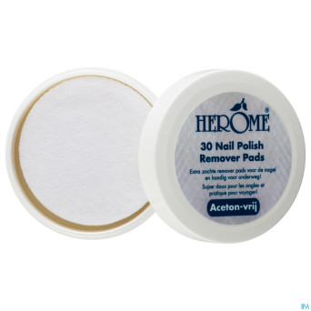 Caring nail polish remover pads  30