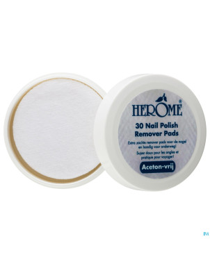 Caring nail polish remover pads  30