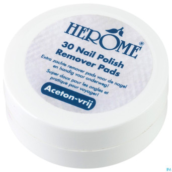 Caring nail polish remover pads  30