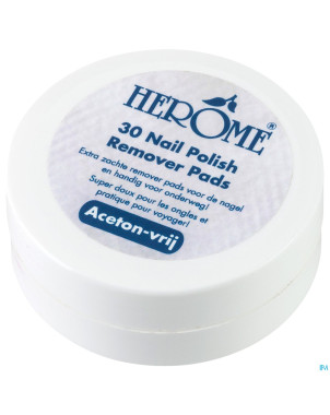 Caring nail polish remover pads  30