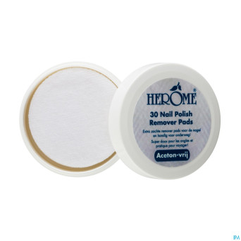 Caring nail polish remover pads  30