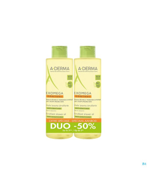 Aderma exomega control huile   2x500ml promo -50%