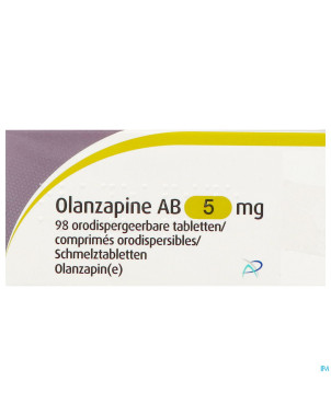 Olanzapine ab  5mg comp orodisp.  98