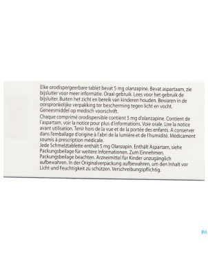 Olanzapine ab  5mg comp orodisp.  98
