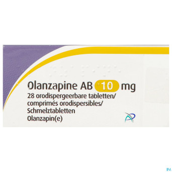 Olanzapine ab 10mg comp orodisp.  28