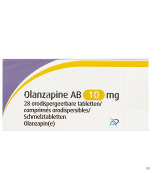 Olanzapine ab 10mg comp orodisp.  28