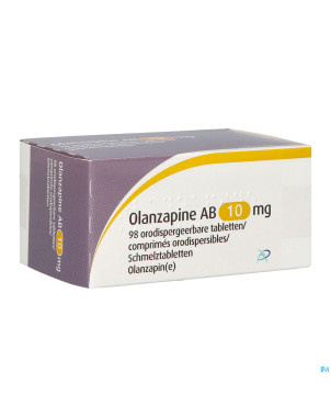 Olanzapine ab 10mg comp orodisp.  98