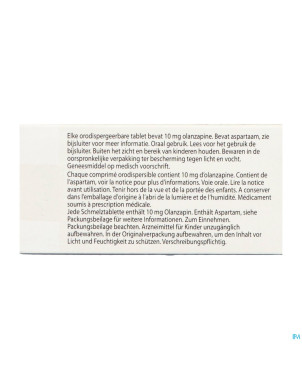 Olanzapine ab 10mg comp orodisp.  98