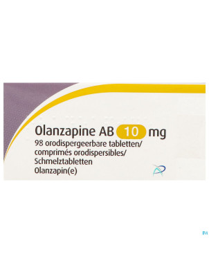 Olanzapine ab 10mg comp orodisp.  98