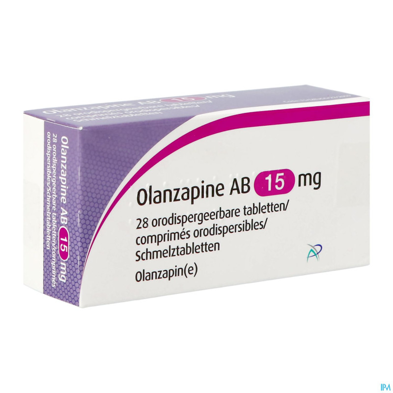 Olanzapine ab 15mg comp orodisp.  28