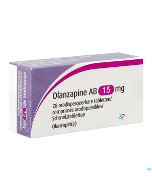 Olanzapine ab 15mg comp orodisp.  28
