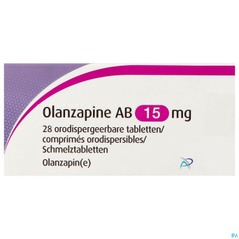 Olanzapine ab 15mg comp orodisp.  28