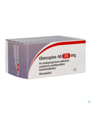 Olanzapine ab 20mg comp orodisp.  98