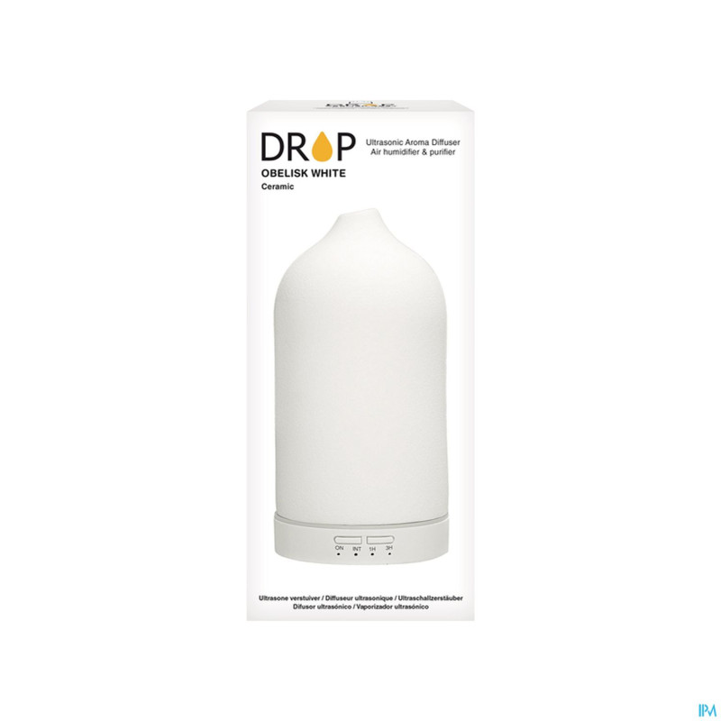 Drop diffuseur ultrasonique obelisk white
