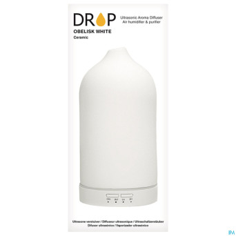 Drop diffuseur ultrasonique obelisk white