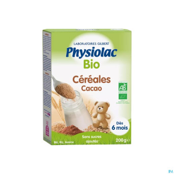 Physiolac cereales cacao bio    200g nf