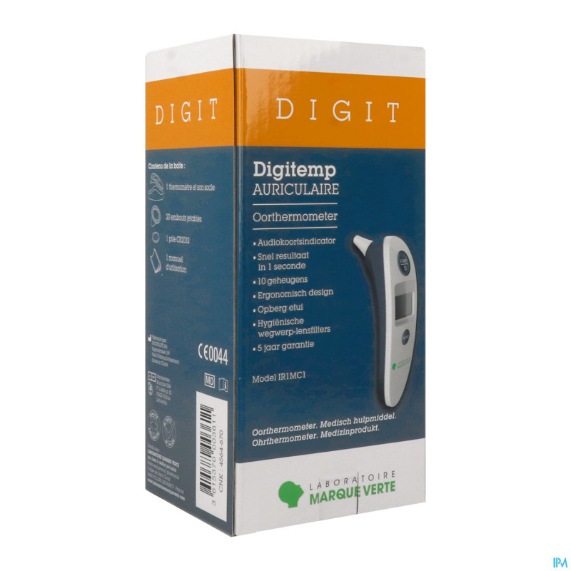 Marque v digitemp thermometre auriculaire