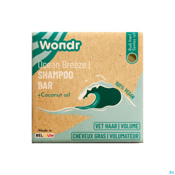 Wondr barre shampooing ocean breeze 55g