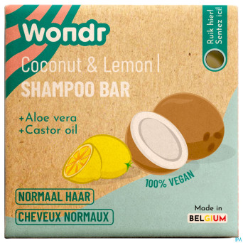 Wondr barre shampooing crazy coconut  55g