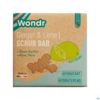 Wondr barre exfoliante ginger&lime 102g