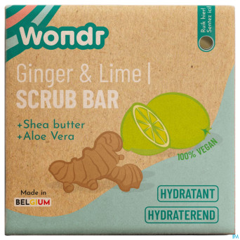 Wondr barre exfoliante ginger&lime 102g