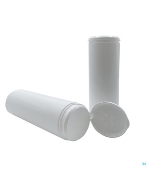 Flacon pl. talqueur bl. + couvercle 10x250ml magis