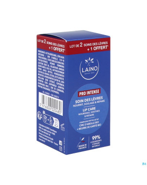 Laino lot 3 soin levres cire abeille    4g