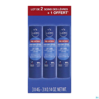 Laino lot 3 soin levres cire abeille    4g