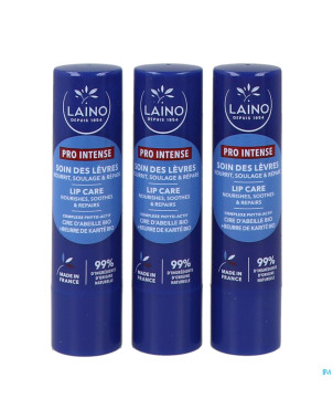 Laino lot 3 soin levres cire abeille    4g