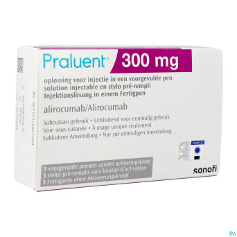 Praluent 300mg sol inj stylo prerempli  3 x 300mg