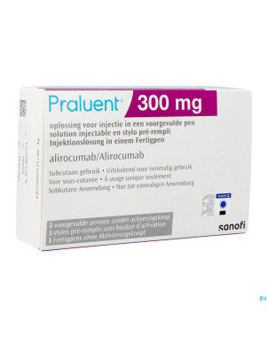 Praluent 300mg sol inj stylo prerempli  3 x 300mg