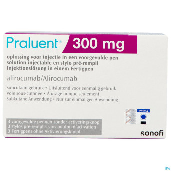 Praluent 300mg sol inj stylo prerempli  3 x 300mg
